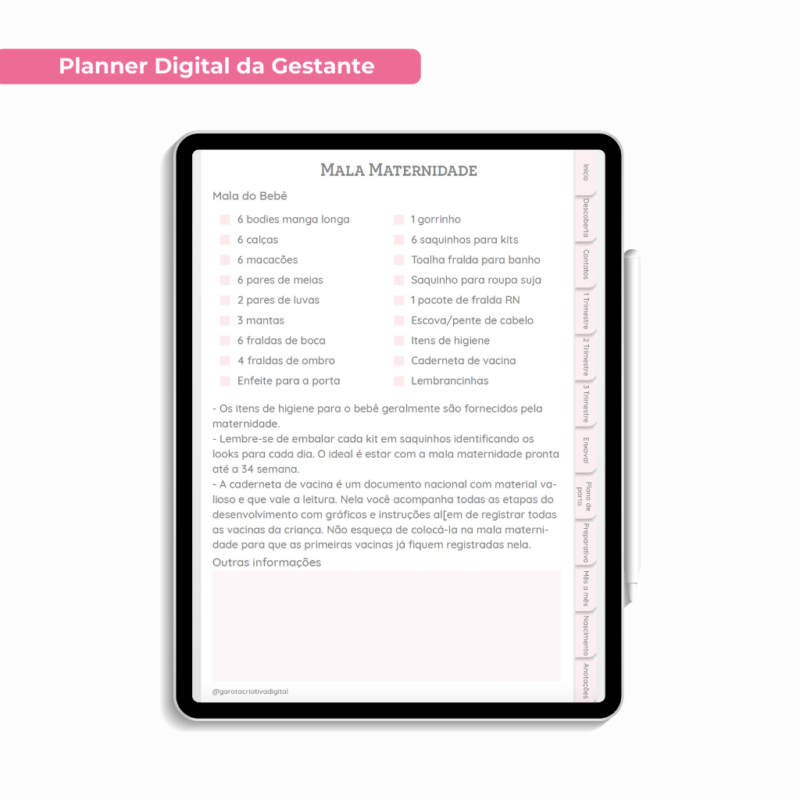 Planner Digital da Gestante Versão Teste - Imagem 6