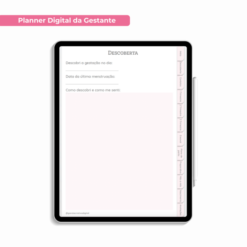 Planner Digital da Gestante Versão Teste - Imagem 3
