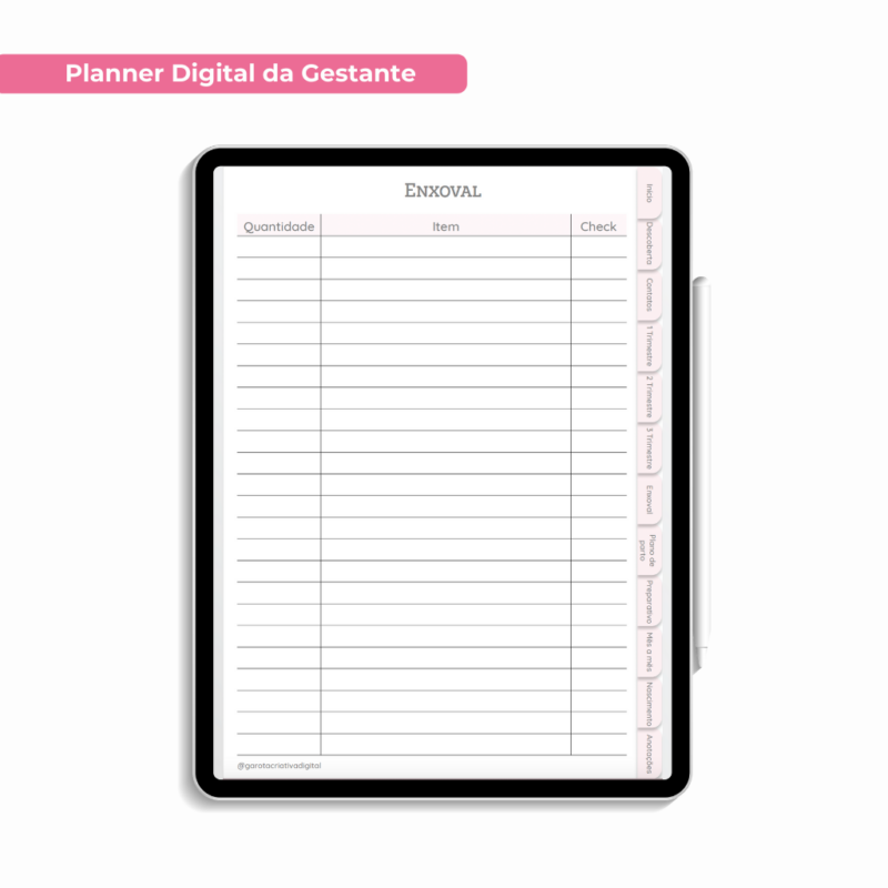 Planner Digital da Gestante Versão Teste - Imagem 5