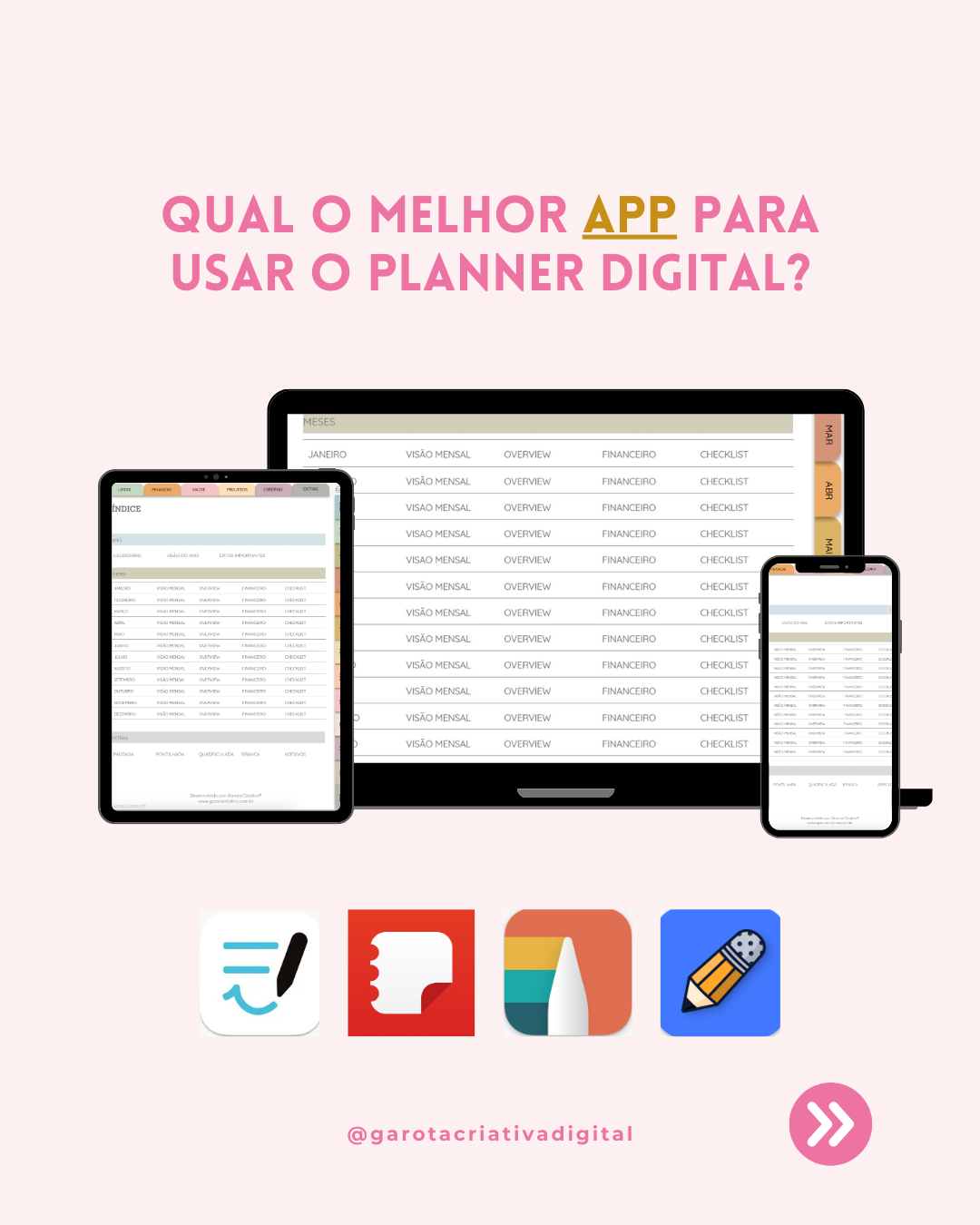 Qual o Melhor Aplicativo para Usar Seu Planner Digital?