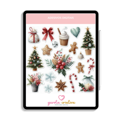 Adesivos digitais Natal