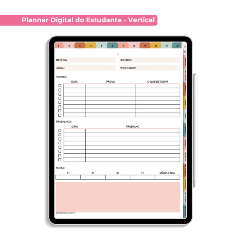 Planner Digital do Estudante Versão Teste - Imagem 5