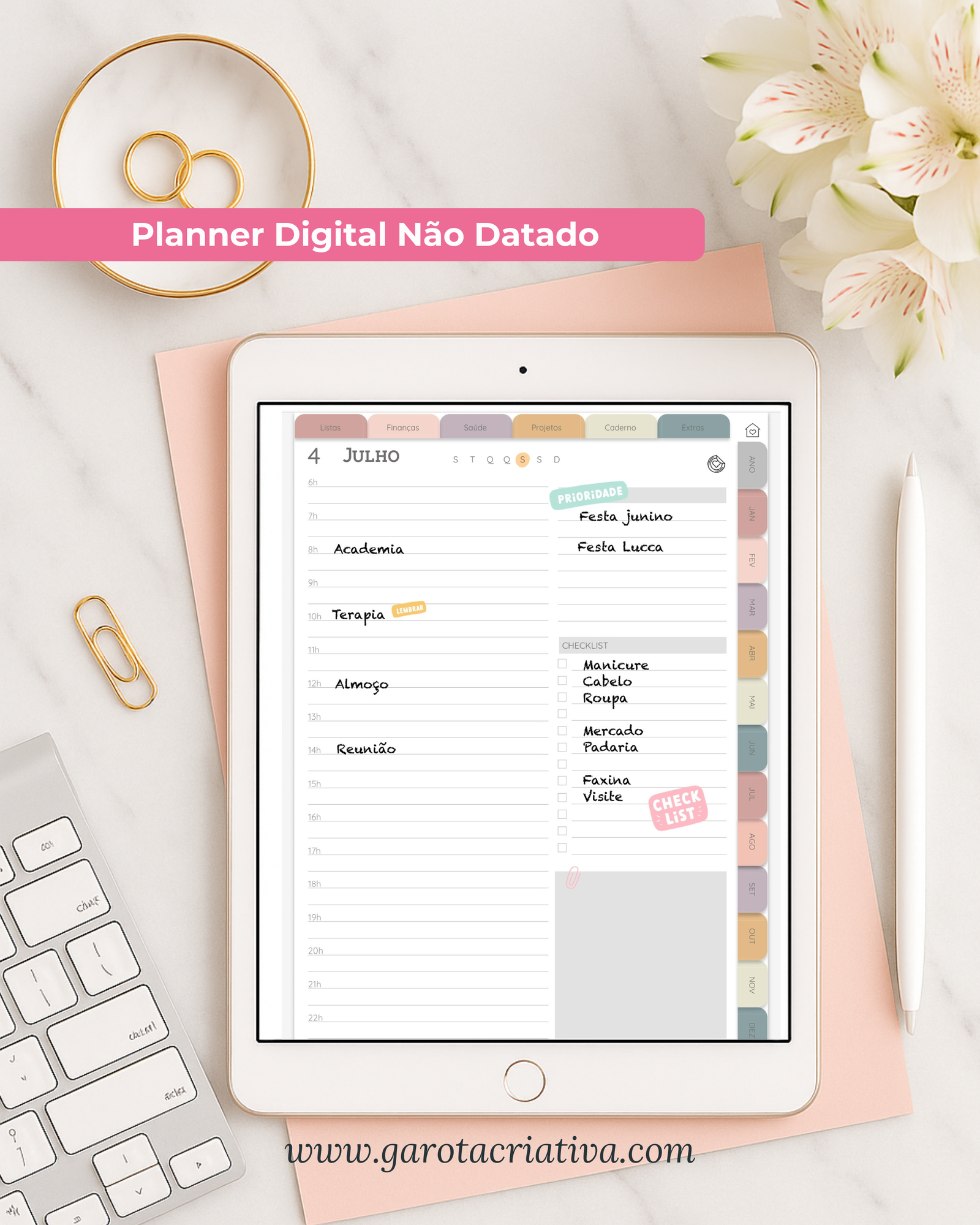 Planner Digital Não Datado